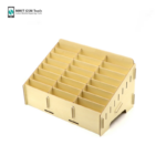 24-Grid Wooden Cell Phone Holder